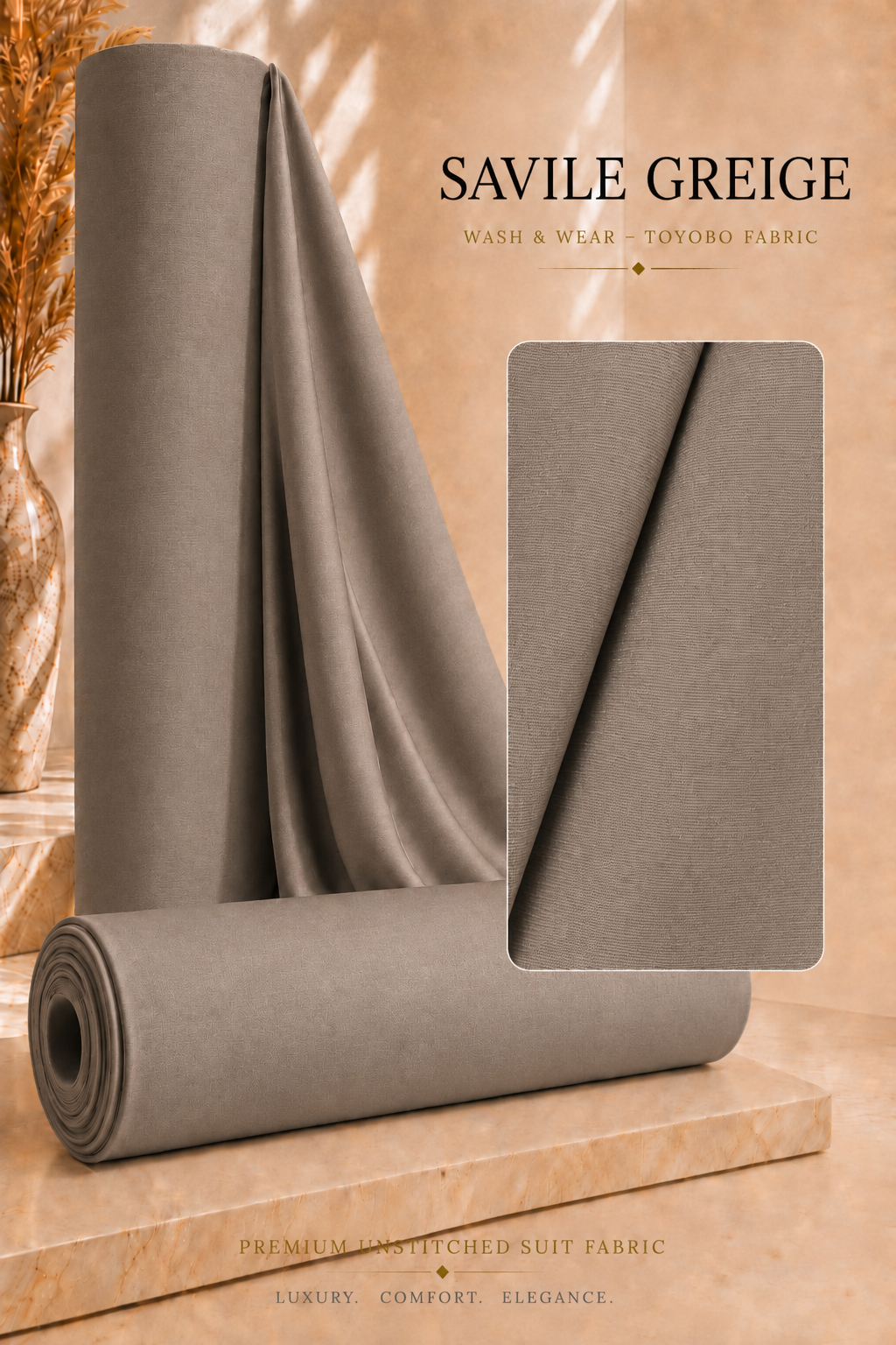 CAMEL BEIGE WASH & WEAR LINING TOYOBO - MFUFWWT201 — image 1