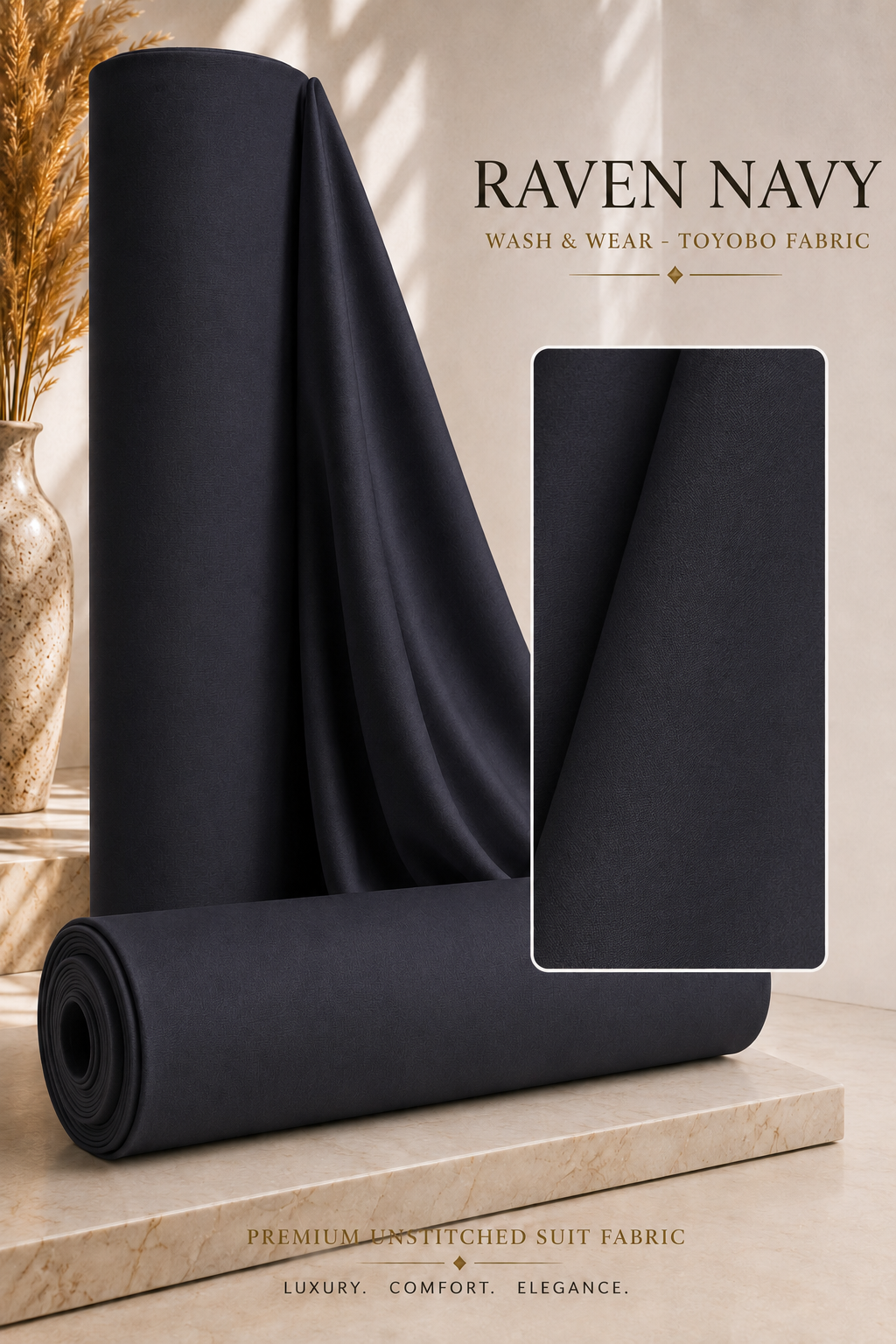 CHARCOAL GRAY WASH & WEAR SUMMER TOYOBO - MFUFWWT401 — image 1