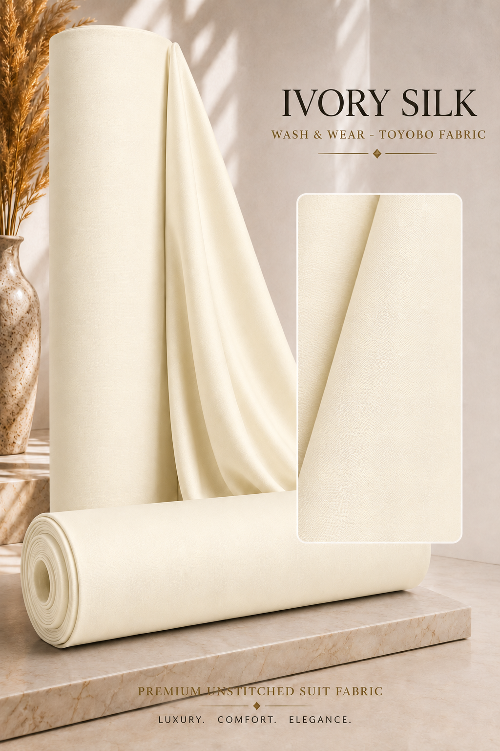 WARM IVORY WASH & WEAR SUMMER TOYOBO - MFUFWWT402 — image 1