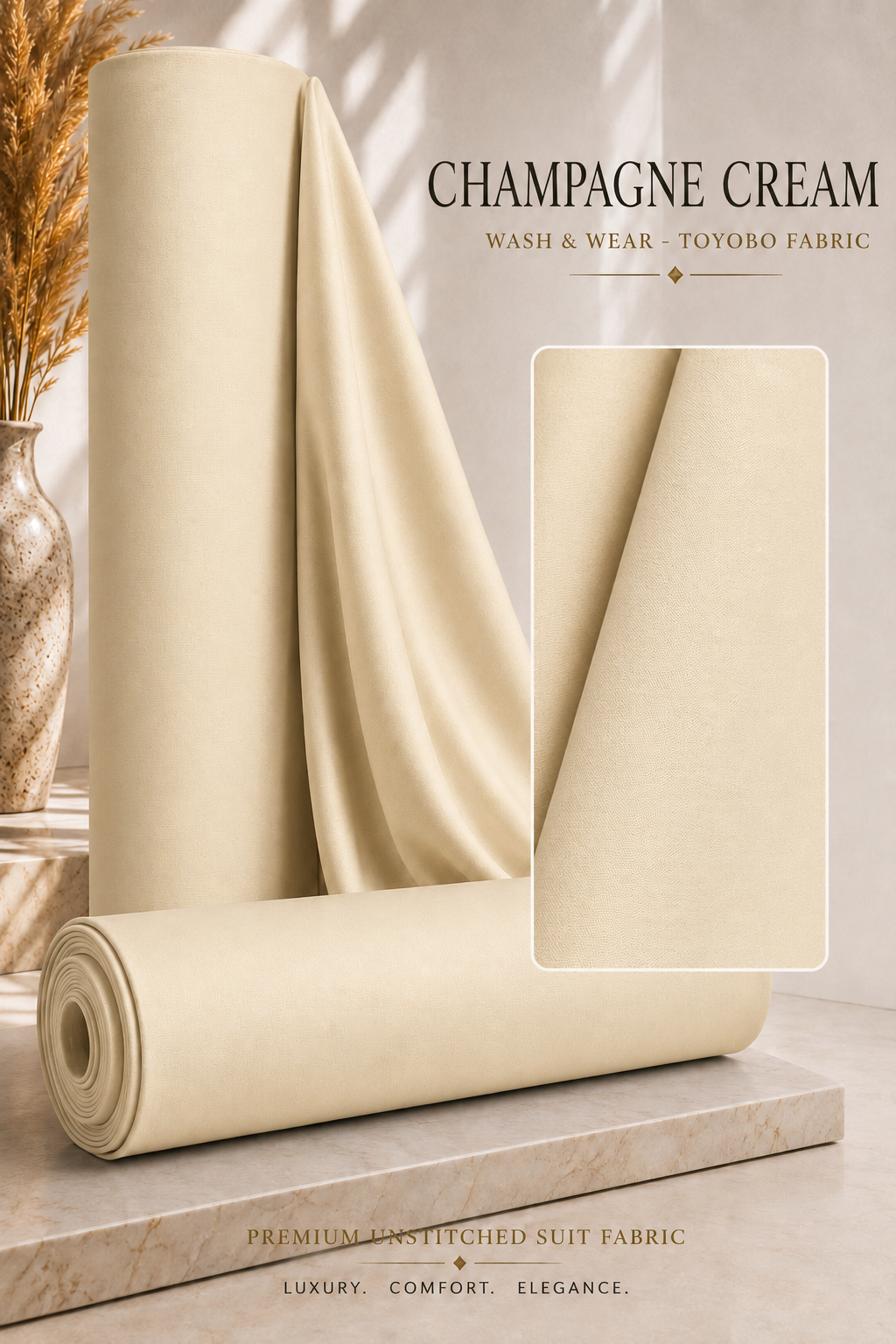 MUSTARD GOLD WASH & WEAR ARABIC TOYOBO - MFUFWWT302 — image 1