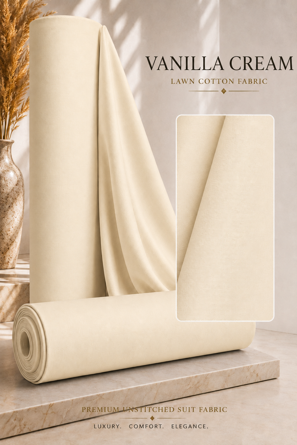 SOFT PEACH LAWN COTTON - MFUFLC07 — image 1