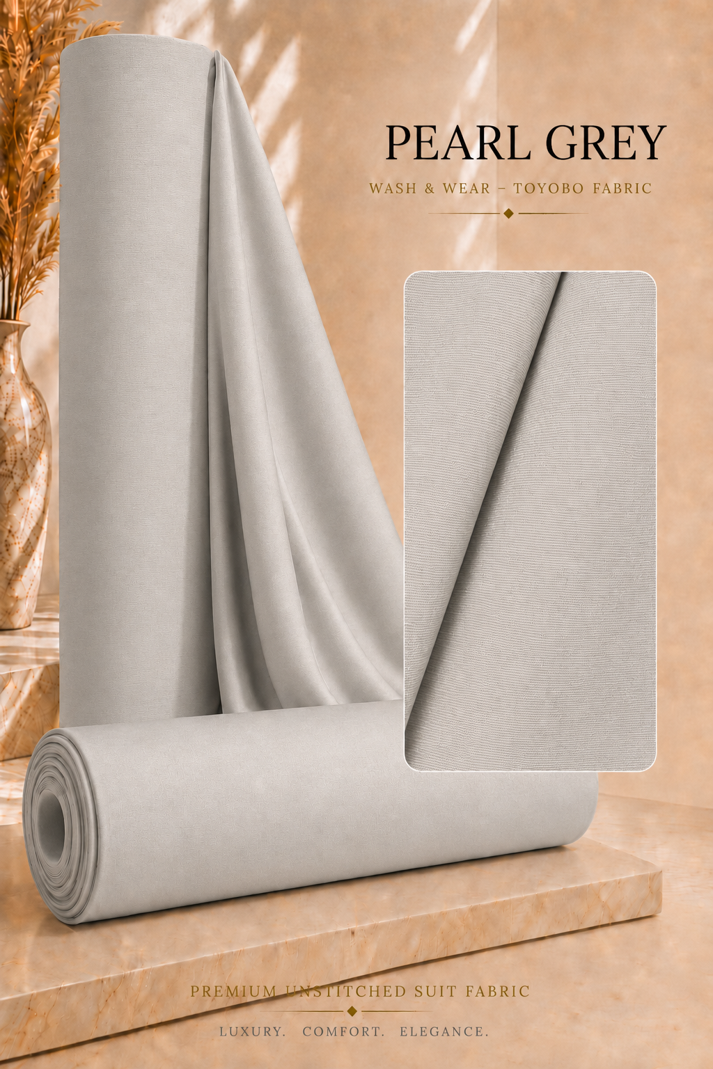 SLATE GRAY WASH & WEAR LINING TOYOBO - MFUFWWT209 — image 1