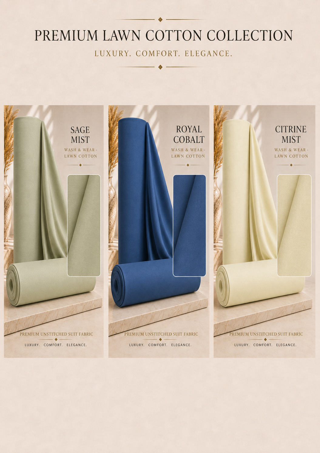 DEEP NAVY LAWN COTTON - MFUFLC10 — image 3