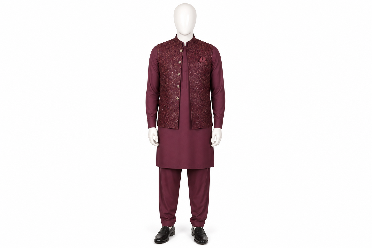 Mark Fashion Premium Kameez Shalwar & Waistcoat — Mark Fashion mannequin product photo 1