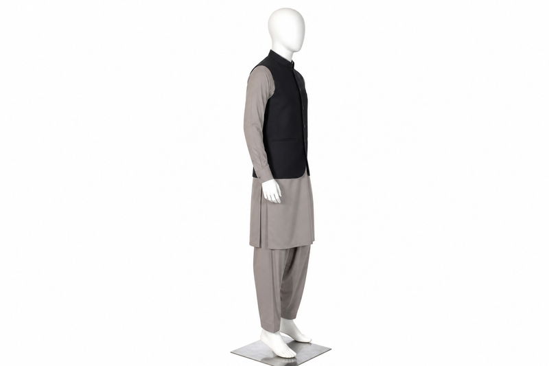 Mark Fashion Premium Kameez Shalwar & Waistcoat